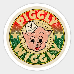 VINTAGE FULLCOLOR PIGGLY WIGGLY Sticker